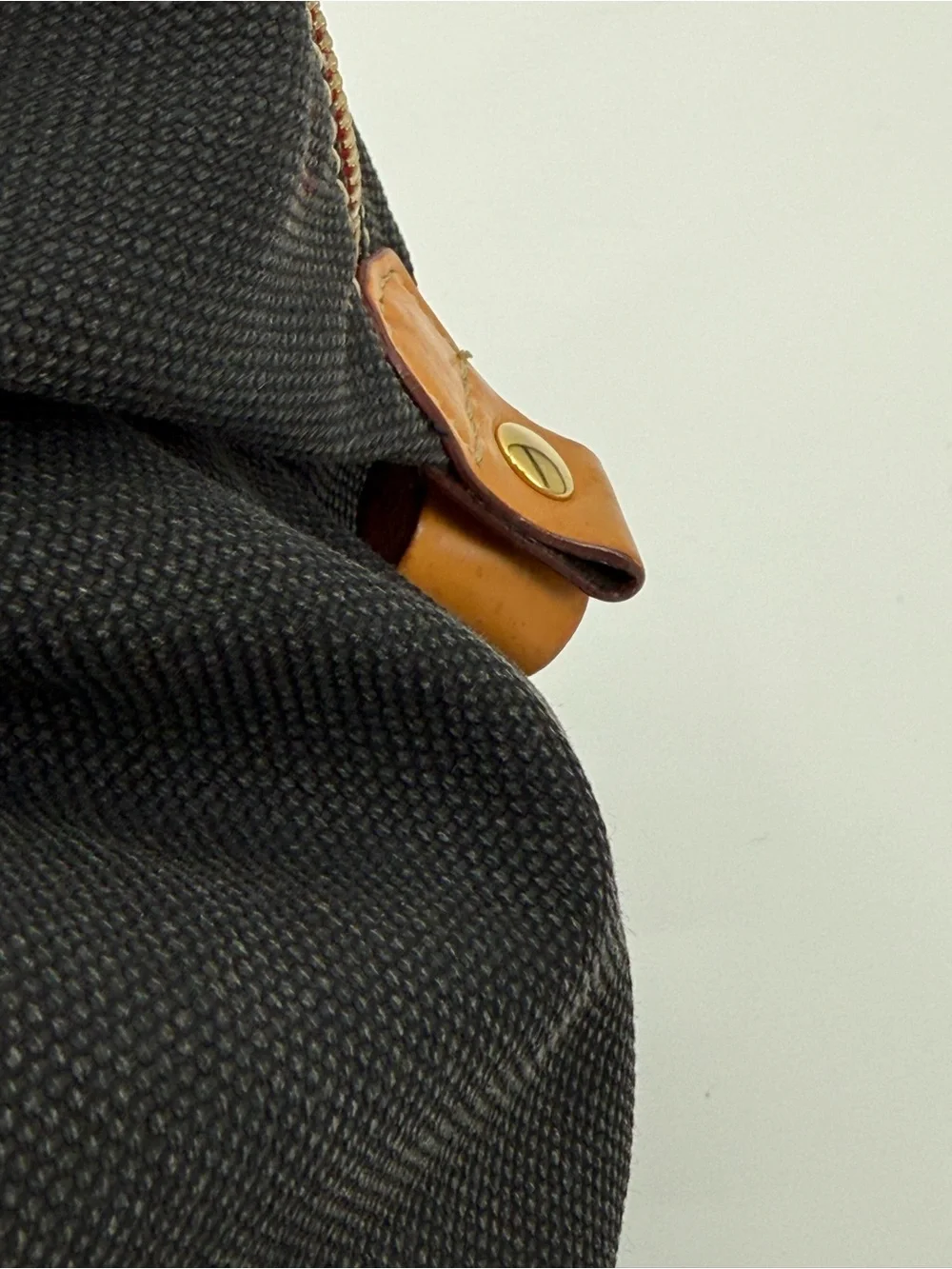 VTG Dooney & Bourke Black Canvas Leather Trim Satchel Bag | Classic Shoulder - Picture 6 of 16